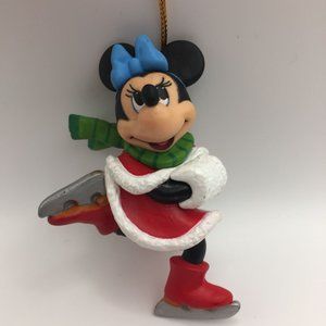 Vintage Disney Grolier Collectible Minnie Mouse Skater Christmas Tree Ornament